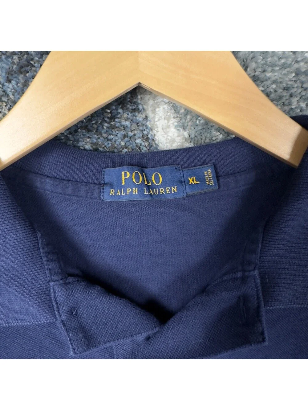 Polo Ralph Lauren Polo Shirt Mens XL Navy Short Sleeve